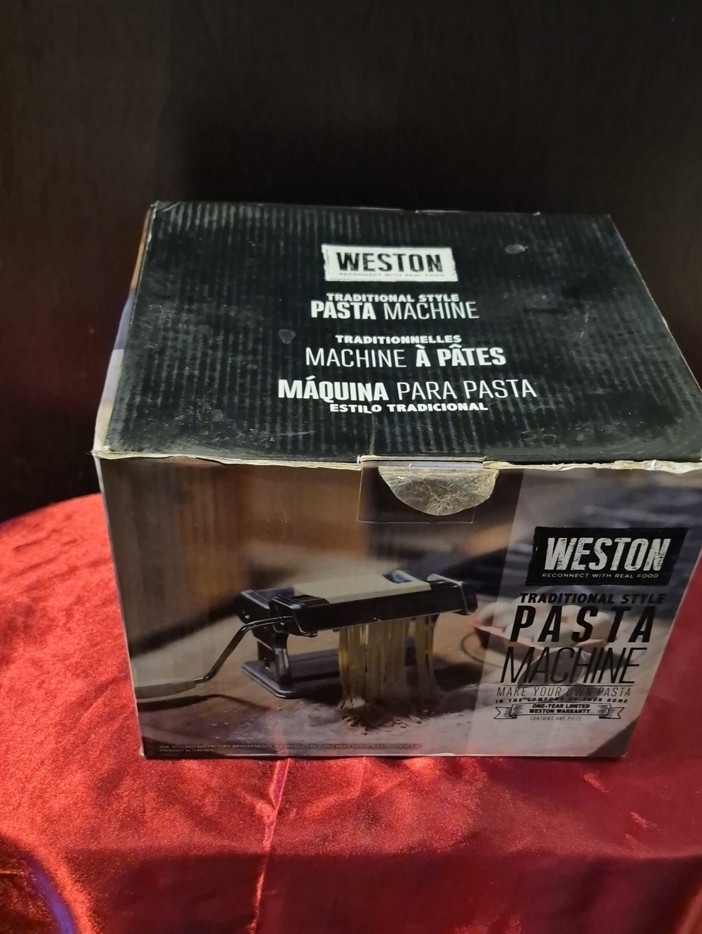 WESTON 🍝 Traditional Hand-Made Crank PASTA MACHINE 🍝 NEW In BOX 🎁 MSRP $50